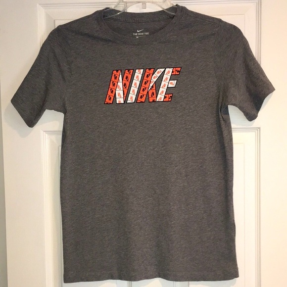 Nike Other - Grey Nike Short Sleeve Tee with Cool Logo (Youth XL)